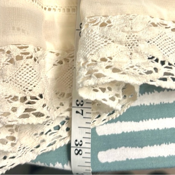 Anthropologie | Hazel Beige Embroidered Trim Poly Shift Dress ,EUC,Size Medium - Picture 13 of 13